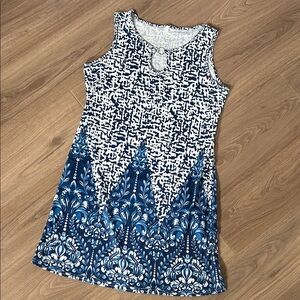 Navy Blue and White Swimsuit Coverup, Size Small